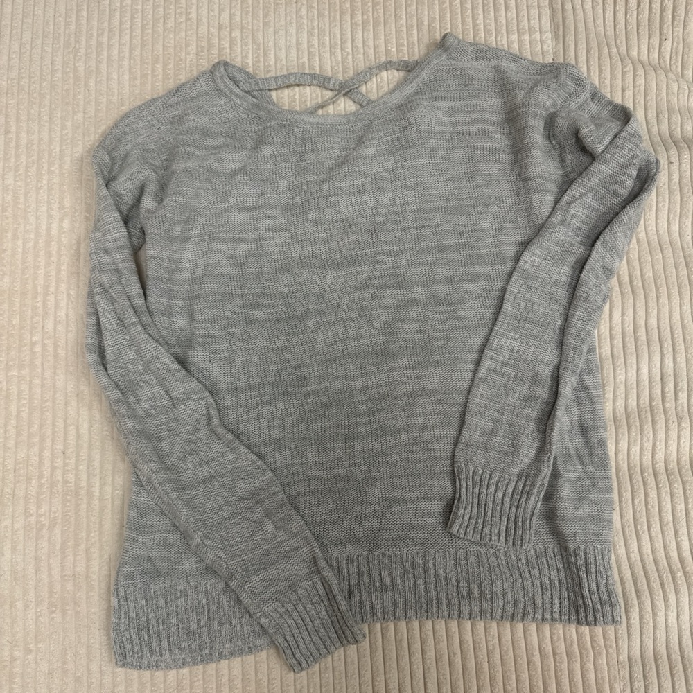 Gray sweater